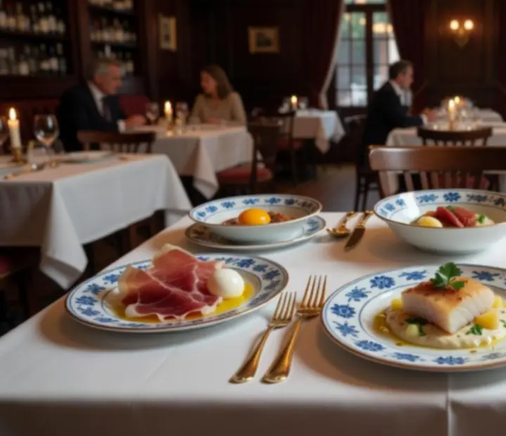 Apresentação requintada do menu degustação do Garfo & Baralho